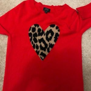 J. Crew Heart Swater